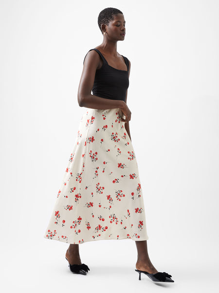 Floramour Ennis Eco Satin Maxi Skirt | French Connection