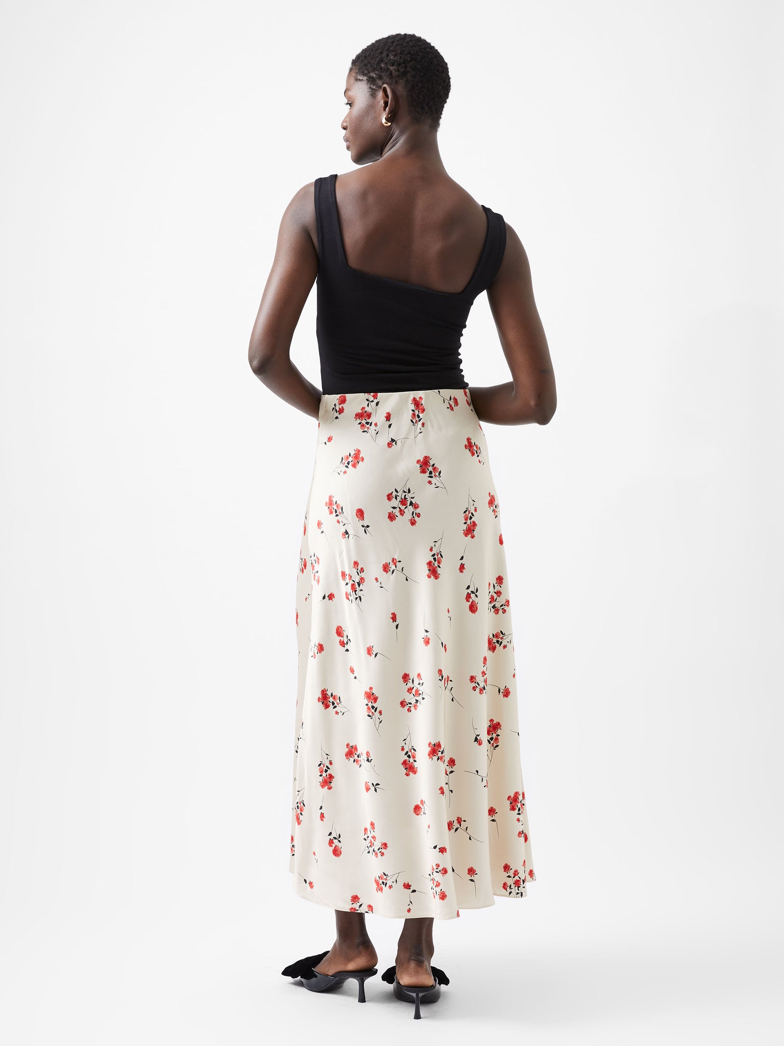 Floramour Ennis Eco Satin Maxi Skirt | French Connection