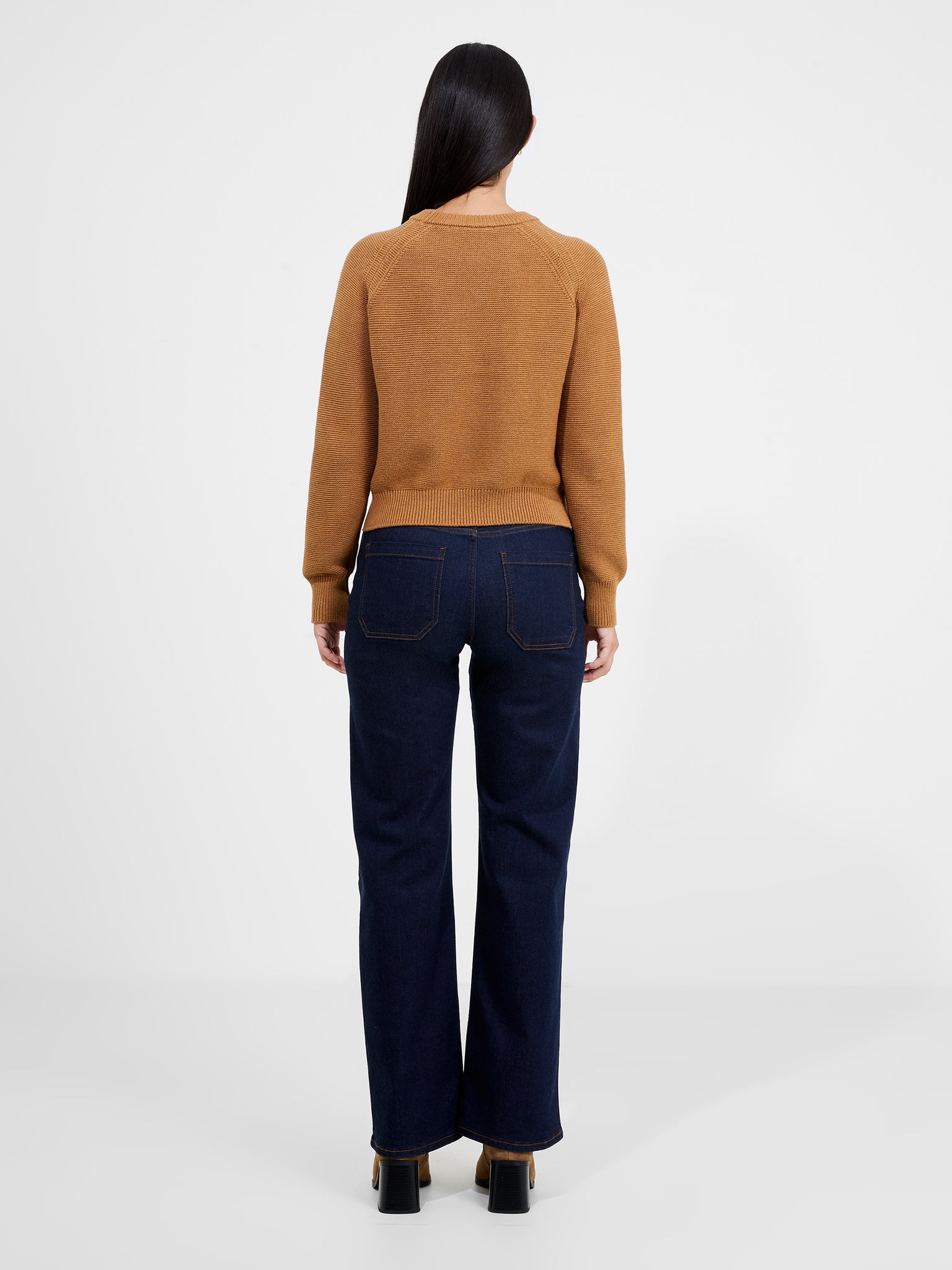 Lily Mozart Long Sleeve Crew Neck Jumper Camel | French Connection