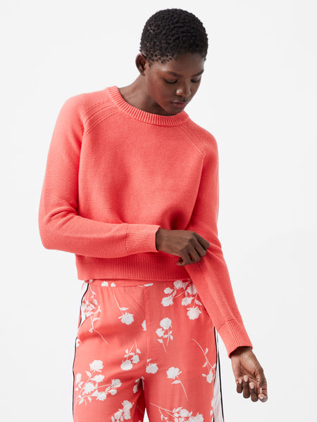 Lily Mozart Long Sleeve Crew Neck Jumper Red | French Connection